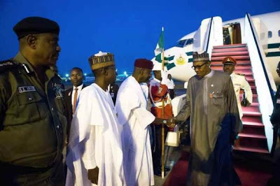 Full Details of How Buhari Lands in Kaduna Airport in the Wee Hours of Friday, Choppered To Presidential Villa 