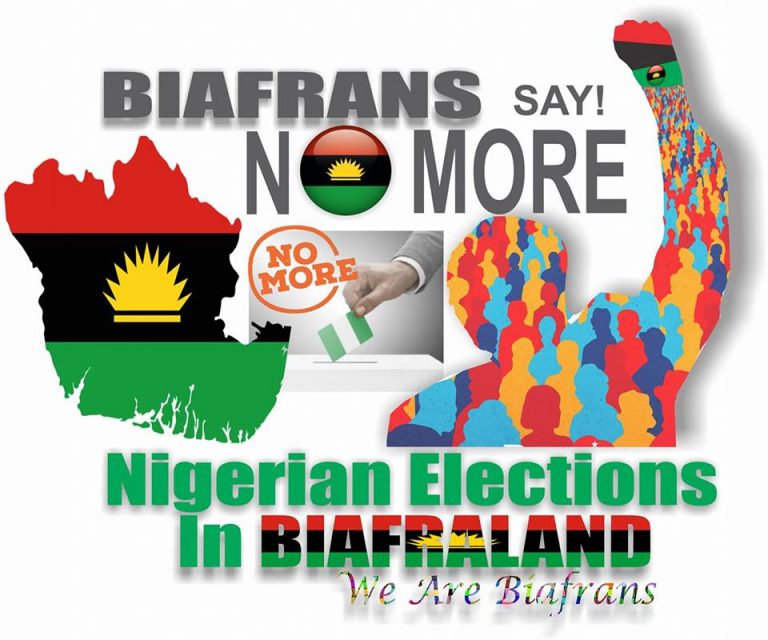 No Election Biafra Land: See What Is Happening At INEC Registration Centers In Anambra [Photos]