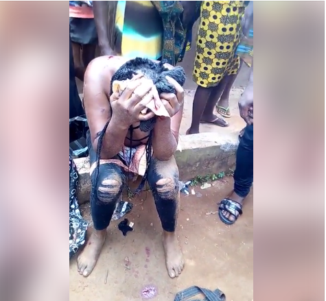 Lord of the keys! Woman caught with various keys she allegedly uses for stealing in Edo (Photos) ByLaila Ijeoma...Published on November 25, 2017 at 7:04 am An unidentified woman was caught with different bunches of keys she allegedly uses to burgle houses in Edo! According to online reports, the woman who couldn’t categorically reveal how she got the keys – reportedly confessed to stealing from unsuspecting victims as she could virtually access any apartment with the keys before she was apprehended.  The woman was caught while carrying out an operation before the keys were discovered in her possession. She was beaten by angry residents who stripped off her top and paraded her in public with her stealing materials.