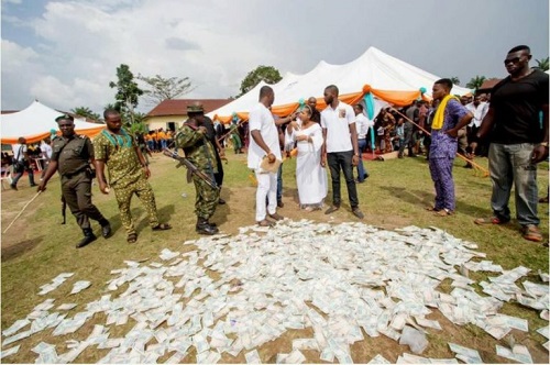 Money Rains Like A River At Nigerian Big Boy Escoba Smith’s Father’s Burial In Abia [Photos]