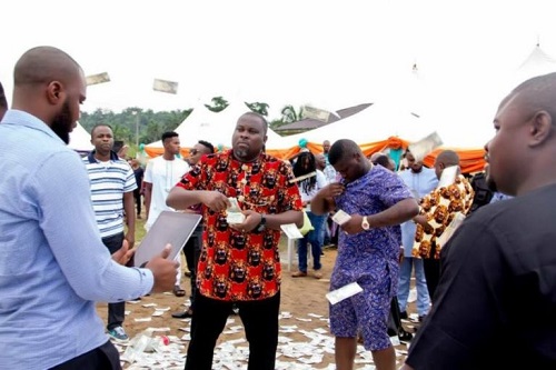 Money Rains Like A River At Nigerian Big Boy Escoba Smith’s Father’s Burial In Abia [Photos]