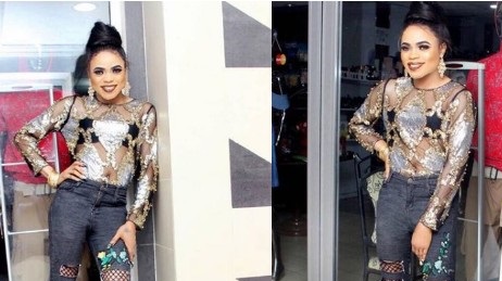 Photos: Nigerian Male Barbie Bobrisky Steps Out In Black Bra!