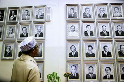 Photos Of Nigerian President, Buhari As He Arrives Addis Ababa For The 30th Ordinary Session Of The African Union