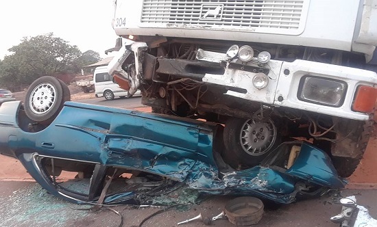 Lucky Driver Survives Horrific Accident After Trailer Crushed His Car [Photos]