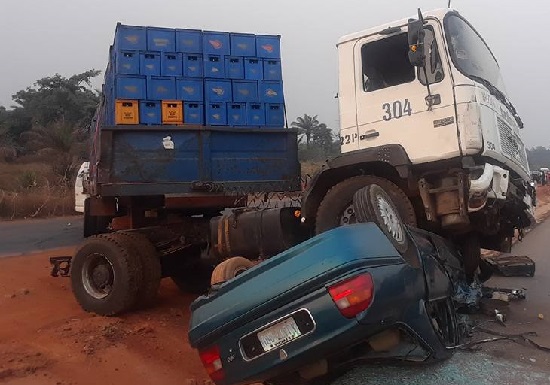 Lucky Driver Survives Horrific Accident After Trailer Crushed His Car [Photos]