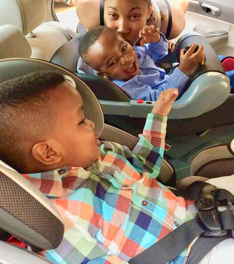 Emotional Tonto Dikeh Cries Endless As Her Son Resumes School Today [Photos]