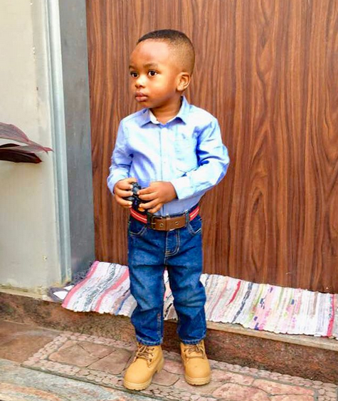 Emotional Tonto Dikeh Cries Endless As Her Son Resumes School Today [Photos]