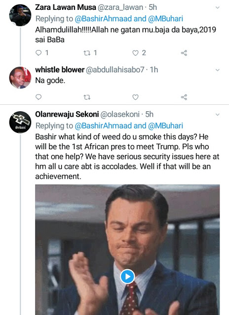 Nigerians Trolls Presidential Media Aide for Saying Buhari Will Be the First African President to Meet Donald Trump 