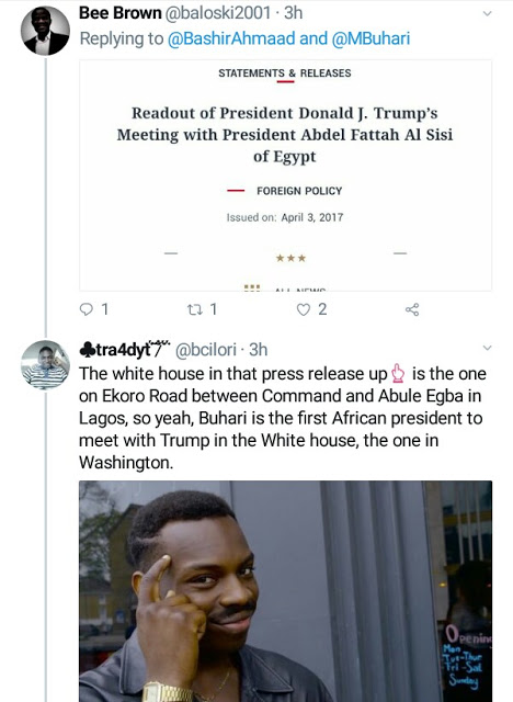 Nigerians Trolls Presidential Media Aide for Saying Buhari Will Be the First African President to Meet Donald Trump 