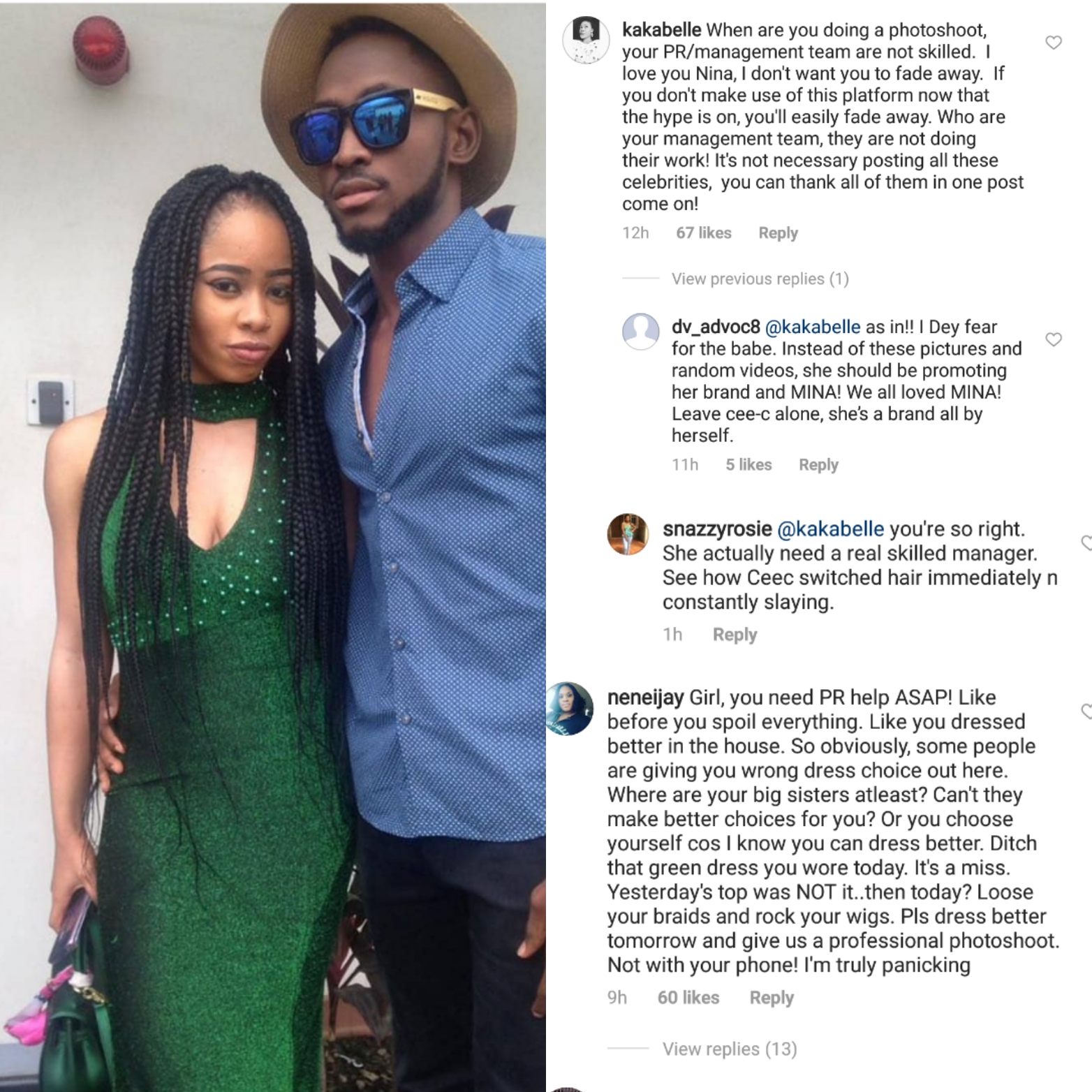 #BBNaija: concerned Fans, beg Nina to get a PR manager before she fades away