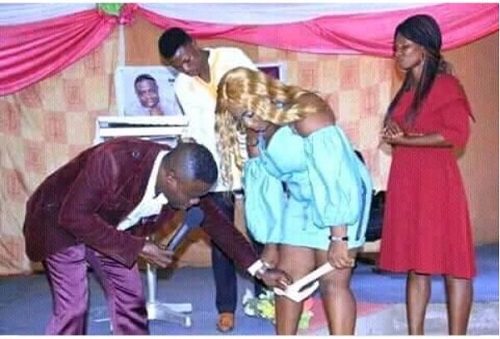 End Time ‘Zambian Prophet' Removes A Lady's Underwear in Church [Photos]