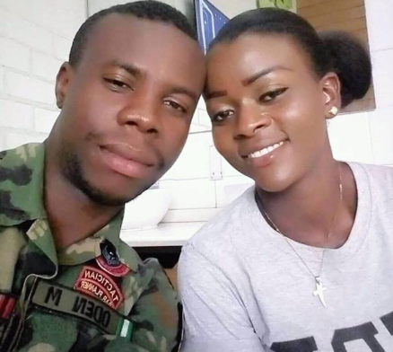 Lady Expresses Gratitude To God As Her Husband Returns Home After 4 Years Fighting Boko Haram In Maiduguri