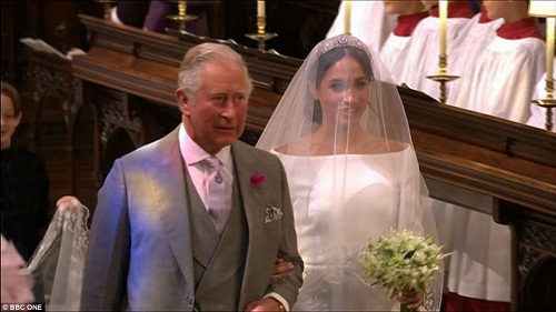 #RoyalWedding: Prince Harry Cries Endlessly As Meghan Arrives The Alter In A Spectacular Wedding Dress [Photos]