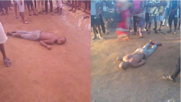 Angry Mob Beats Man To Coma For Stealing And R@Pi Ng Women In Akwa Ibom [Photos]