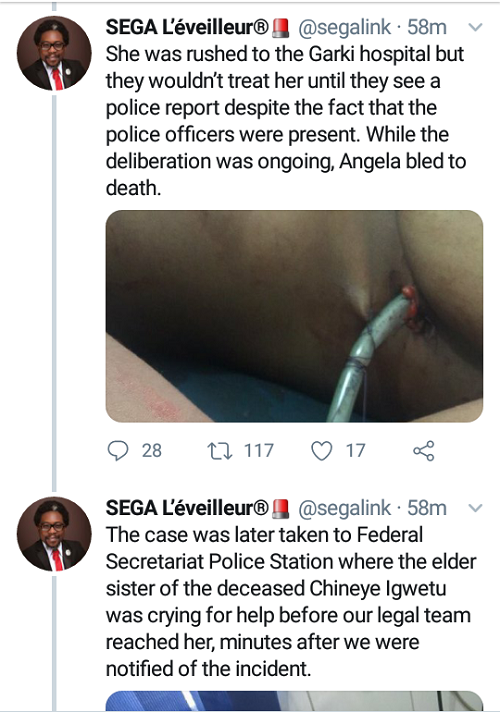 Trigger Happy SARS Officer Allegedly Kills Female Corps Member, Who Was Meant To Finish Her NYSC, Today, In Abuja [Photos]