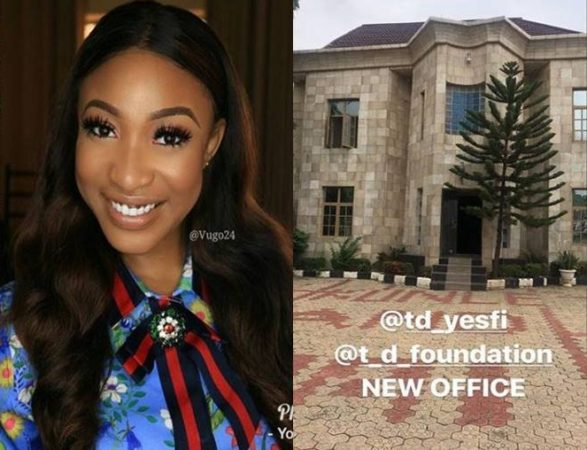 Tonto Dikeh Shares Photos of Her New Office under Construction [Photos]