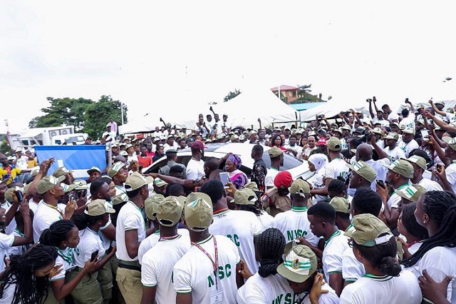 More Photos of Davido as He Arrives NYSC Camp in Lagos like A President [Photos]