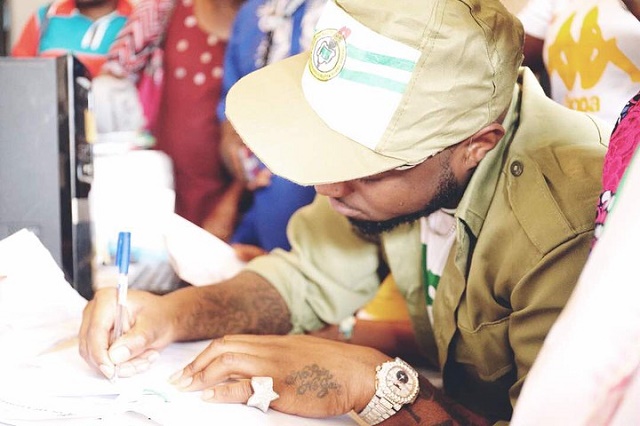 More Photos of Davido as He Arrives NYSC Camp in Lagos like A President [Photos]