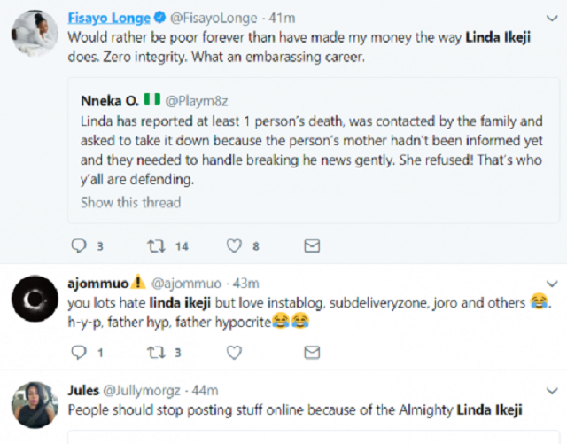 Linda Ikeji in Serious Trouble as Nigerian Twitter Users Sets To Sue Her; You Won’t Believe What She Did