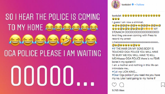 Help! Police Is Coming To My Home to Arrest Me – Tonto Dikeh Cries Out