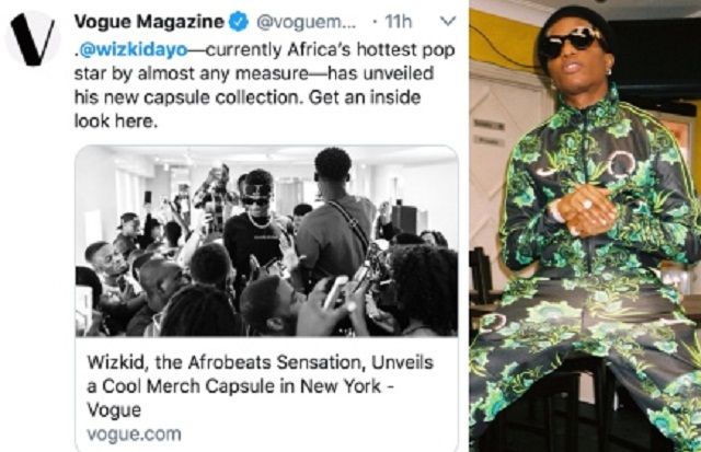 Wizkid Is the African Hottest Pop Star - Vogue Declares