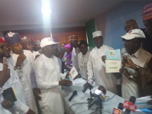 NCAN Obtain Presidential Election Nomination Form On Behalf Of Buhari