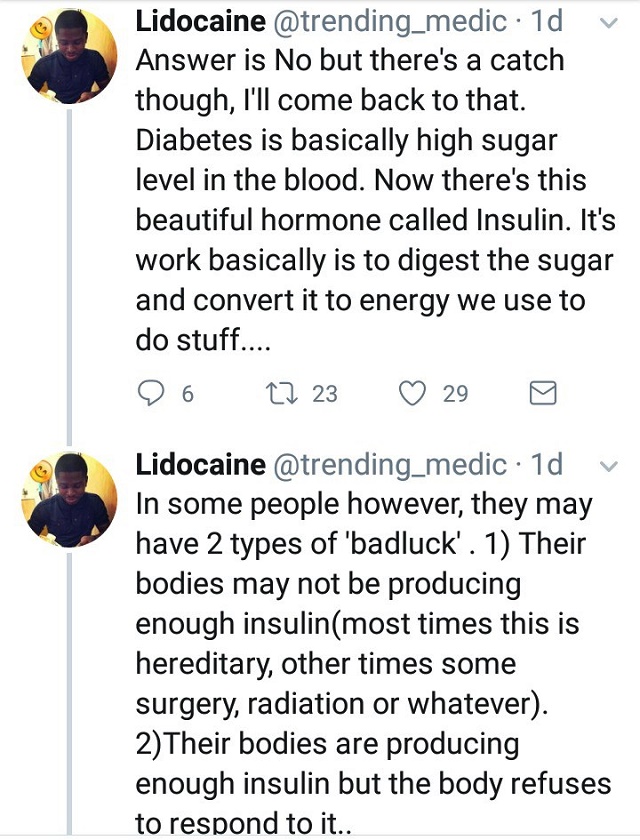 ‘Taking Too Much Sugar or Sugary Drinks Does Not Cause Diabetes’ – This Is What Really Causes Diabetes, Nigerian Doctor Reveals