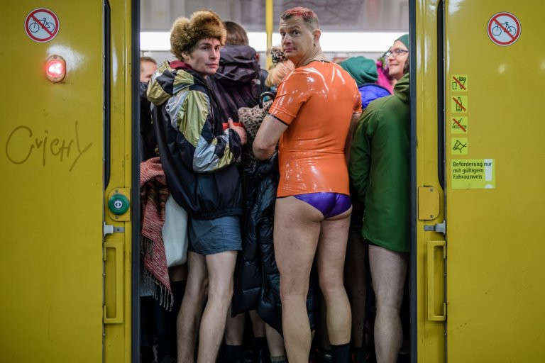 In pictures: London commuters strip for 'No Trousers On The Tube