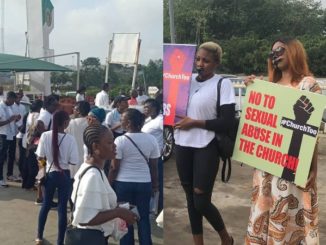 Heavy Security Presence at COZA Church as Nigerians Stage Protest [Photos]