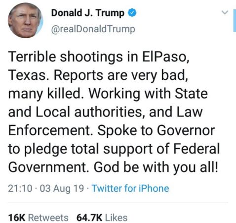 El Paso Shooting: 20 People Killed, 40 Injured Following Mass Shooting In Texas