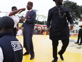 Lai Mohammed Spotted Rocking To Teni's Performance at a Function in Port Harcourt [Photos]