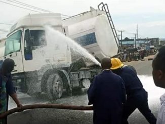 Serious Tension as Another Tanker Fully Loaded With Petrol Crashes in Onitsha [Photos]