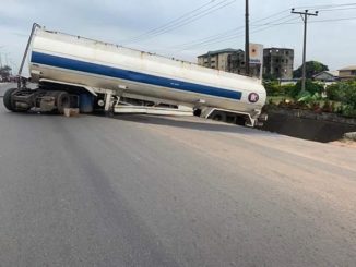 Serious Tension as Another Tanker Fully Loaded With Petrol Crashes in Onitsha [Photos]