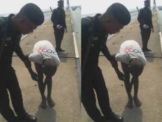 Shocking!! Police Saves Man Attempting To commit Suicide [Photos]