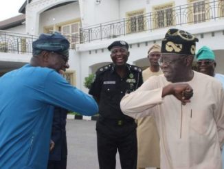 Tinubu, Sanwo-Olu, Others Spotted Doing the Elbow-Shake [Photos]