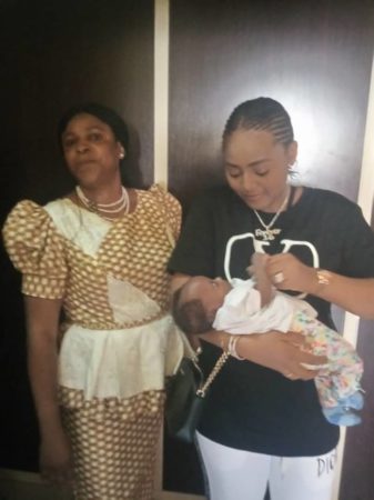 Regina Daniels Secretly Gives Birth And Seen Playing With Her Newborn Baby(Photo)