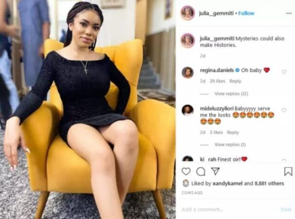 Regina Daniels Drops A Loving Statement As Her Step Daughter Posted Photo