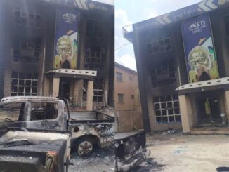 Police Arrests Four Suspected Thugs Involved in Burning Akeredolu’s Office