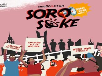 LYRICS: Small Doctor – Soro Soke Small Doctor – Soro Soke Lyrics Soro soke werey! O le soro abi 2TUponDebeat Soro soke Soro soke werey! Soro soke No dey disguise Soro soke E ni to Disvirgin Soro soke Ko lo se wedding Soro soke Soro soke baby Soro soke Je ka ma la rawa Soro soke Who dey who dey Soro soke Kini mi o o ti lute lute Soro soke Fine girl who beat you Soro soke Shey na Lil Frosh Soro soke Oya no vex Soro soke E no go do am again Soro soke Na me be Small Doctor Soro soke Omo Iya teacher Soro soke Port- Harcourt people Soro soke Dey no like see finish Soro soke If you one pa dem Soro soke Na dem go pa you Soro soke My Lagos people Soro soke Won so Alausa di Royale Soro soke Won so Toll Gate di Quilox Soro soke Awon ara Ibadan Soro soke A je Amala won Soro soke Awon ti Ikire Soro soke A je dodo won Soro soke Aunty if you like me Soro soke Make you tell me Soro soke Cos if i like you Soro soke Me i go tell you Soro soke This kind movement Soro soke We no get leader o Soro soke Wahala be like bicycle Soro soke Who go ride am Soro soke Pam pam pam Soro soke E ti gbe won gbeyin sabo Soro soke Awon kan ke Soro soke Eyin pa won, eyin wa n jo Soro soke Sho le se ti e be? Soro soke Soro soke werey! Soro soke Soro now Soro soke Ani ko soro now Soro soke After gun get the money Soro soke A bo ma bi won Soro soke One shirt, one million Soro soke One bata, one million Soro soke Wan tu fun e ni motor Soro soke So le se ti e be? Soro soke Okoko jen gbe kanji Soro soke School ni ma karanta Soro soke Tiwa dey sell kayamata Soro soke We no dey bow down Soro soke We strong kakaraka Soro soke If i perish, i perish Soro soke All die na die Soro soke Na only one die we get Soro soke Anyhow the die happen Soro soke Naxo the die go be Soro soke Soro soke werey! No dey mormor (whisper) Aiiiiiin