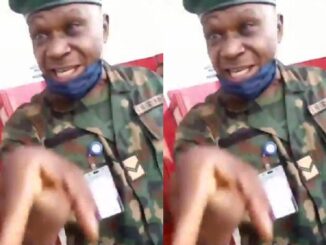 Omoh F, Soldier who assaulted a Woman after Jumping ATM Queue Arrested