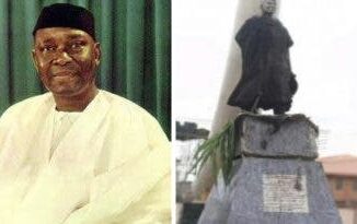 Nnamdi Azikiwe’s Status in Onitsha Burnt, Anambra State