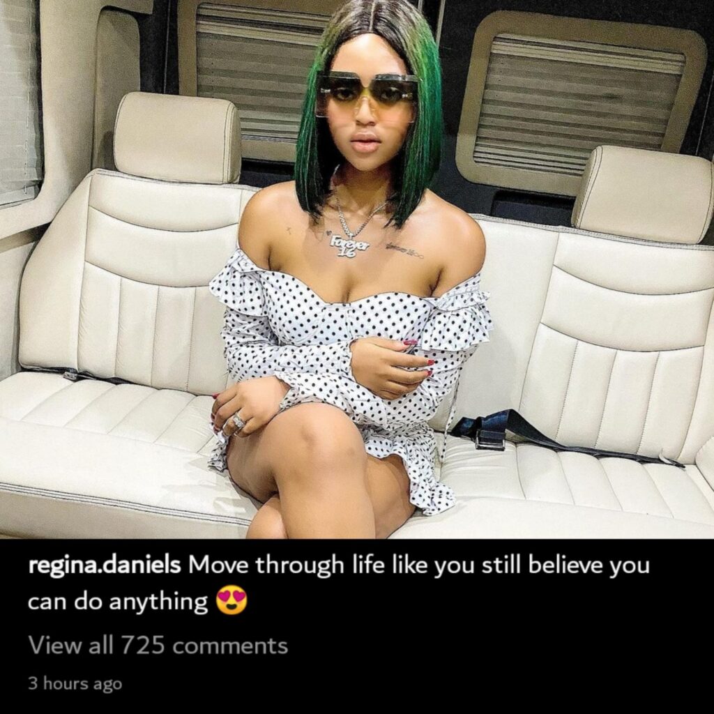 Regina Daniels Shares New Touching Message Days after Ned Nwoko’s 7th Wife Saga