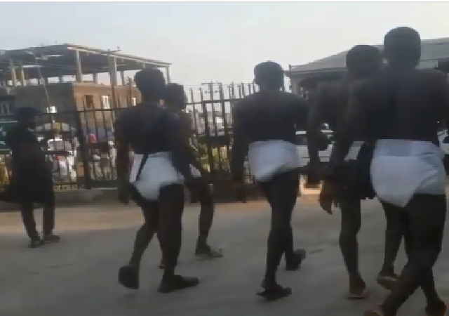 Hilarious: Guys Queue Bank ATM in Diapers (Video)