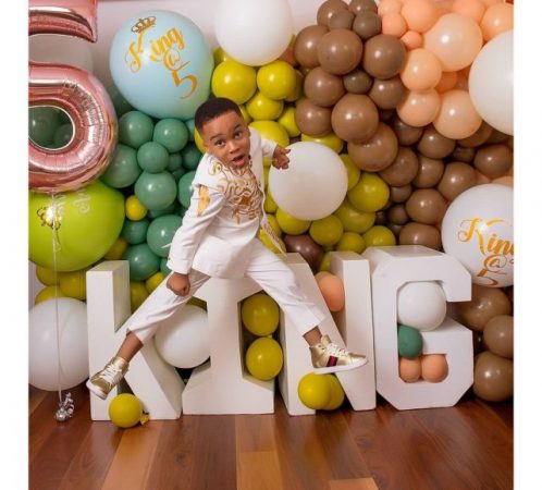 Proud Mum, Tonto Dikeh Shares Lovely New Photos Of Her Son, King Andre, As He Turns 5