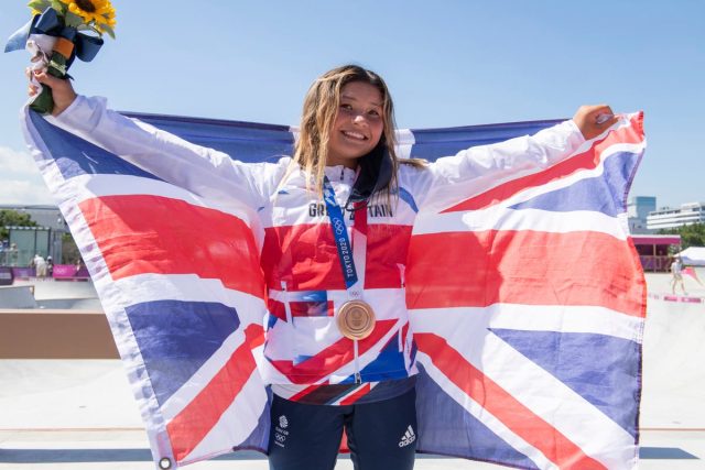 Meet The World Youngest Olympic Medalist A teenage girl by name, Sky Brown has made history at the ongoing 2020 Tokyo Olympic games. The 13-year-old skateboarder wrote her name into the history books by becoming Team Great Britain’s youngest-ever medallist at the summer Olympic Games, The British skater landing bronze in skateboarding behind Japanese duo, Kokona Hiraki (silver) and Sakura Yosozumi (gold). Brown was outside the medal spots before her third and final run at Ariake Skate Park but produced a cool, calm and collected performance to drag herself onto the podium. She claimed Britain’s first medal in skateboarding and at 13 years and 23 days became the youngest British Olympic medal winner. Brown became Britain’s youngest summer Olympian eclipsing Margery Hinton’s longstanding record of 13 years and 43 days when she competed in swimming in the 1928 Games.