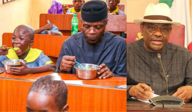 Buhari Begs Wike To Let Rivers Pupils Enjoy Free Meals