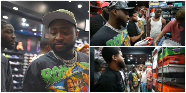 Davido Takes His 30BG Crew Shopping in LA (VIDEO)