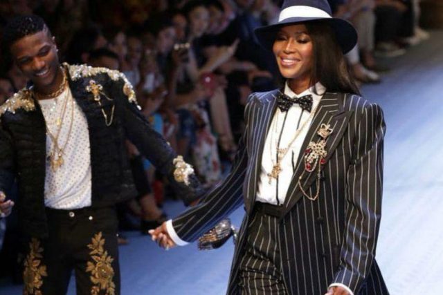 47-Year-Old Naomi Campbell, Celebrates St. Patrick Day With Saucy Lingerie  [Photos]