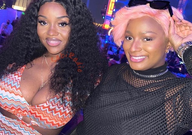 “This Wig Don Really Suffer for DJ Hand” – Reaction as Cuppy Links up with Chioma Rowland in Dubai