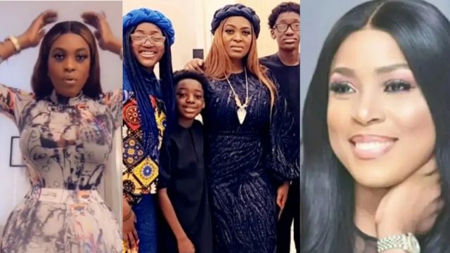 Pero Adeniyi Fights Dirty with Blogger, Linda Ikeji over Post about Her First Daughter And 2face’s 3 Kids